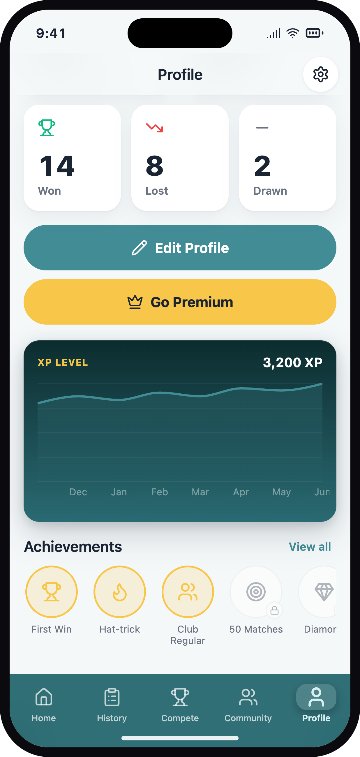 MatchPlanner player statistics